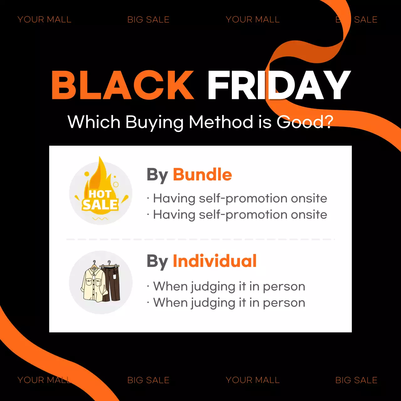 Black Trendy Black Friday Promotion Instagram Carousel
