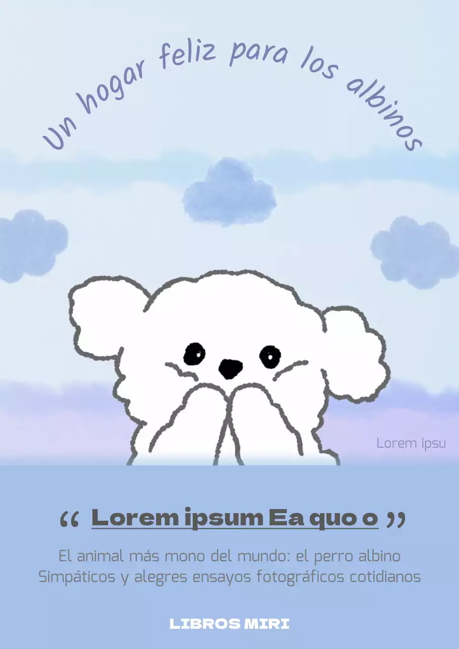 Funda vintage para cachorros en azul claro y morado