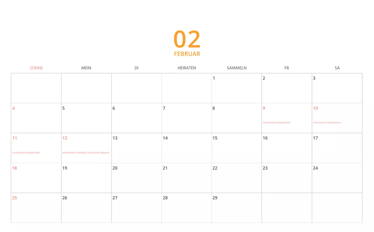 Niedlich illustrierter grüner Tischkalender mit Familienthemen
