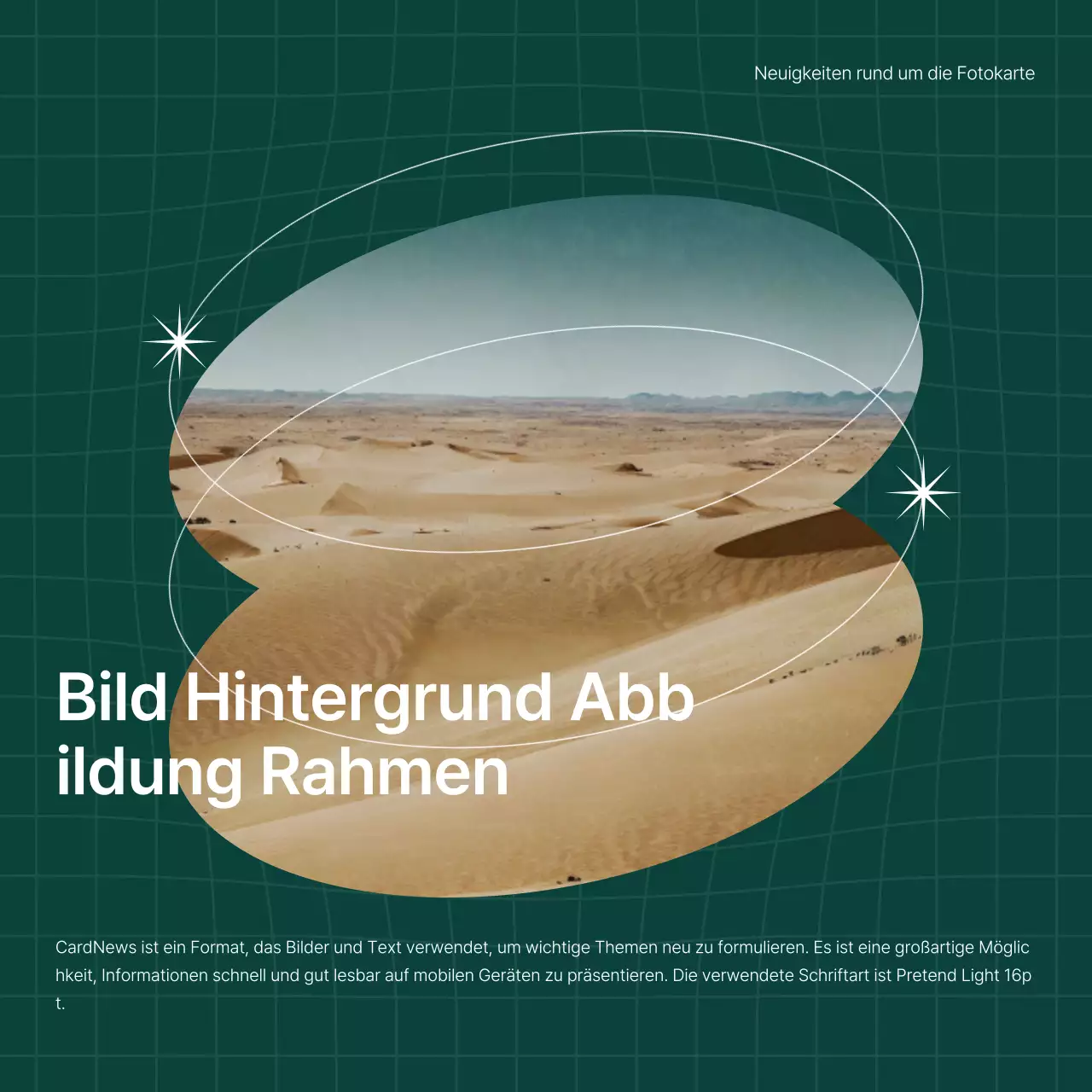 Förderung von trendigem Marketing in Grün und Weiß