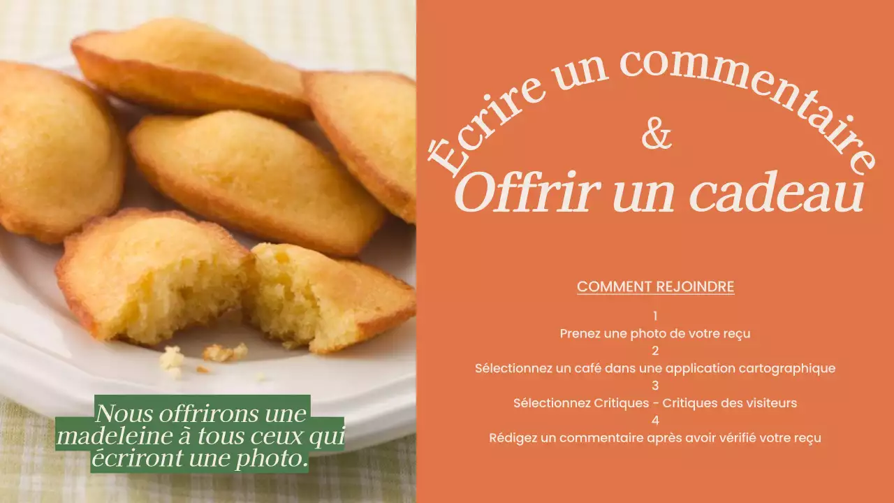 Publicité minimaliste pour un menu en magasin en vert et orange