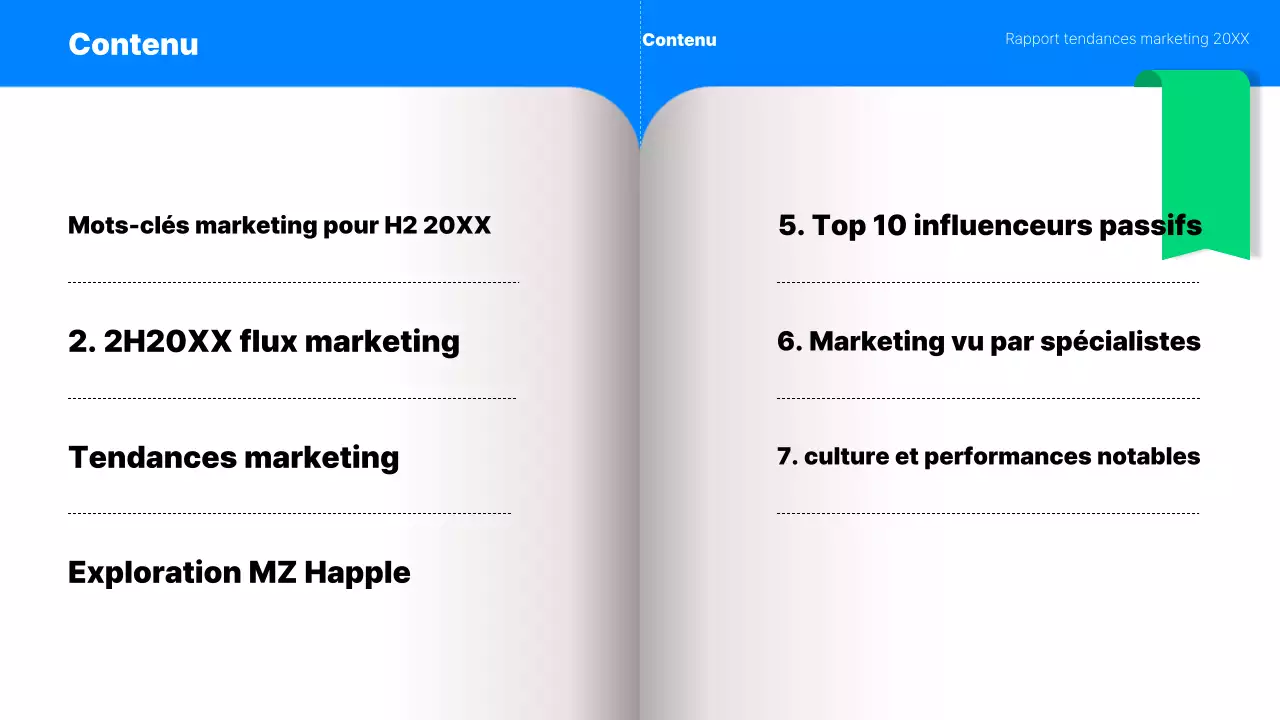 Rapport sur les tendances marketing de la Génération MZ en bleu et menthe