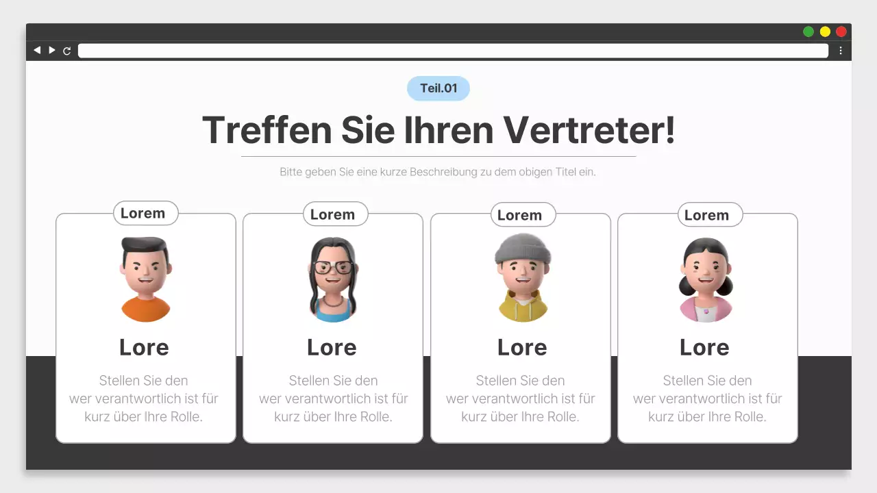 Einfaches weißes und schwarzes Schulungsmaterial für den Arbeitsplatz