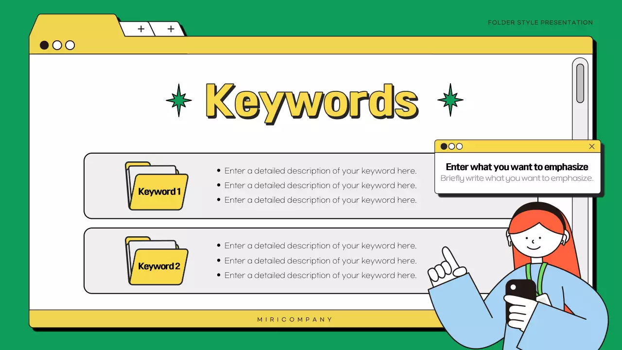 그린 미니멀 비즈니스 프레젠테이션