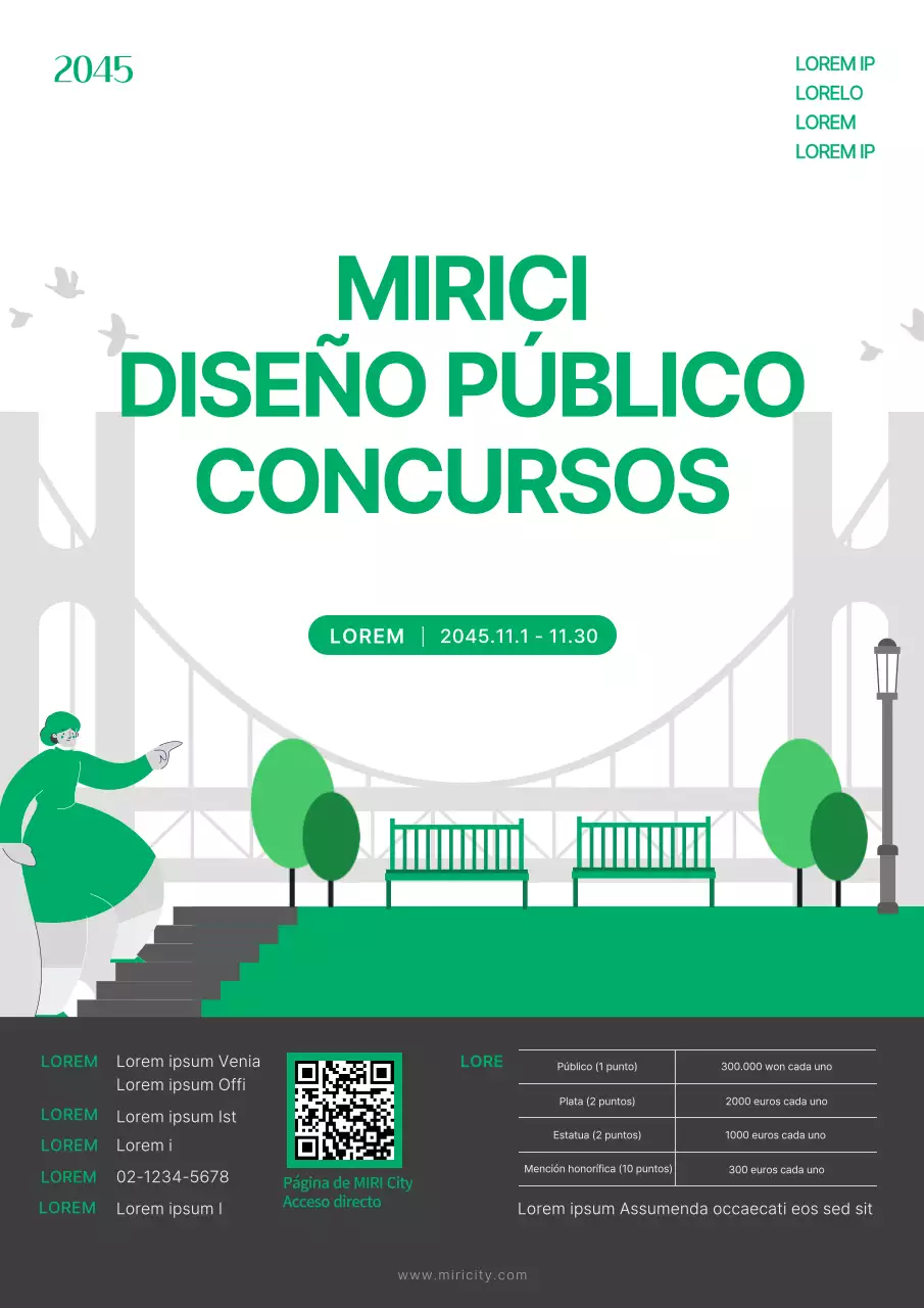 Promover un concurso público de diseño ecológico y minimalista