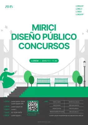 Promover un concurso público de diseño ecológico y minimalista