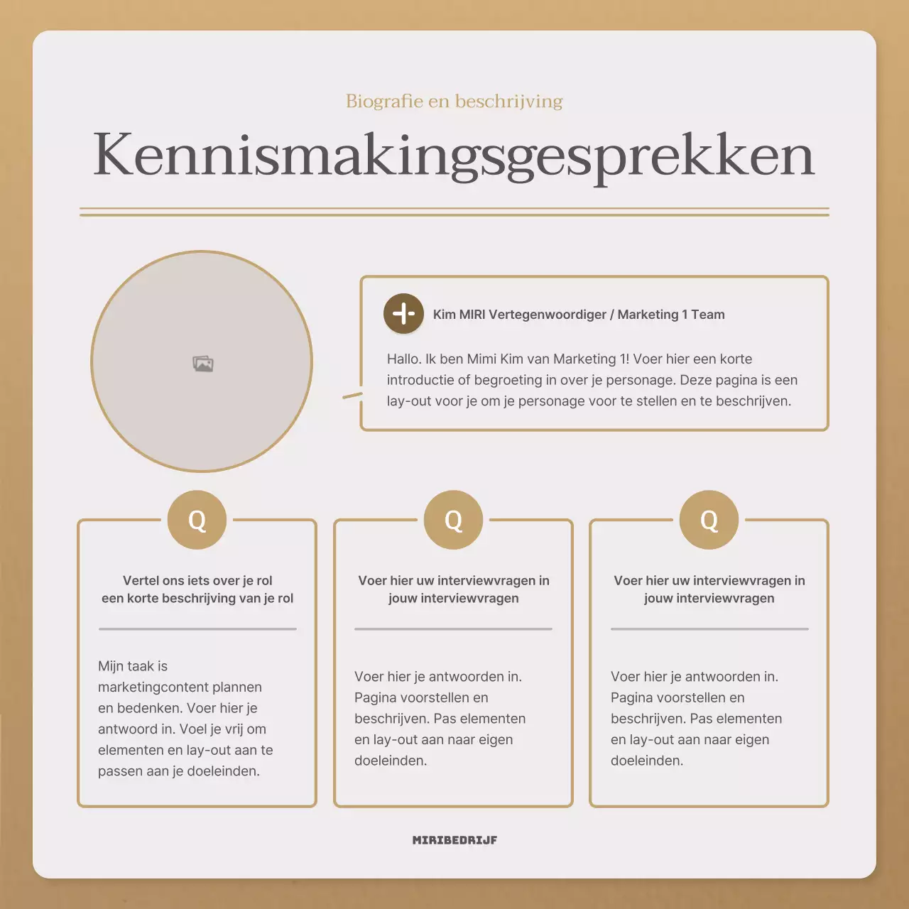 Een eenvoudige herfstbrief in beige en bruin nieuwsbriefpost