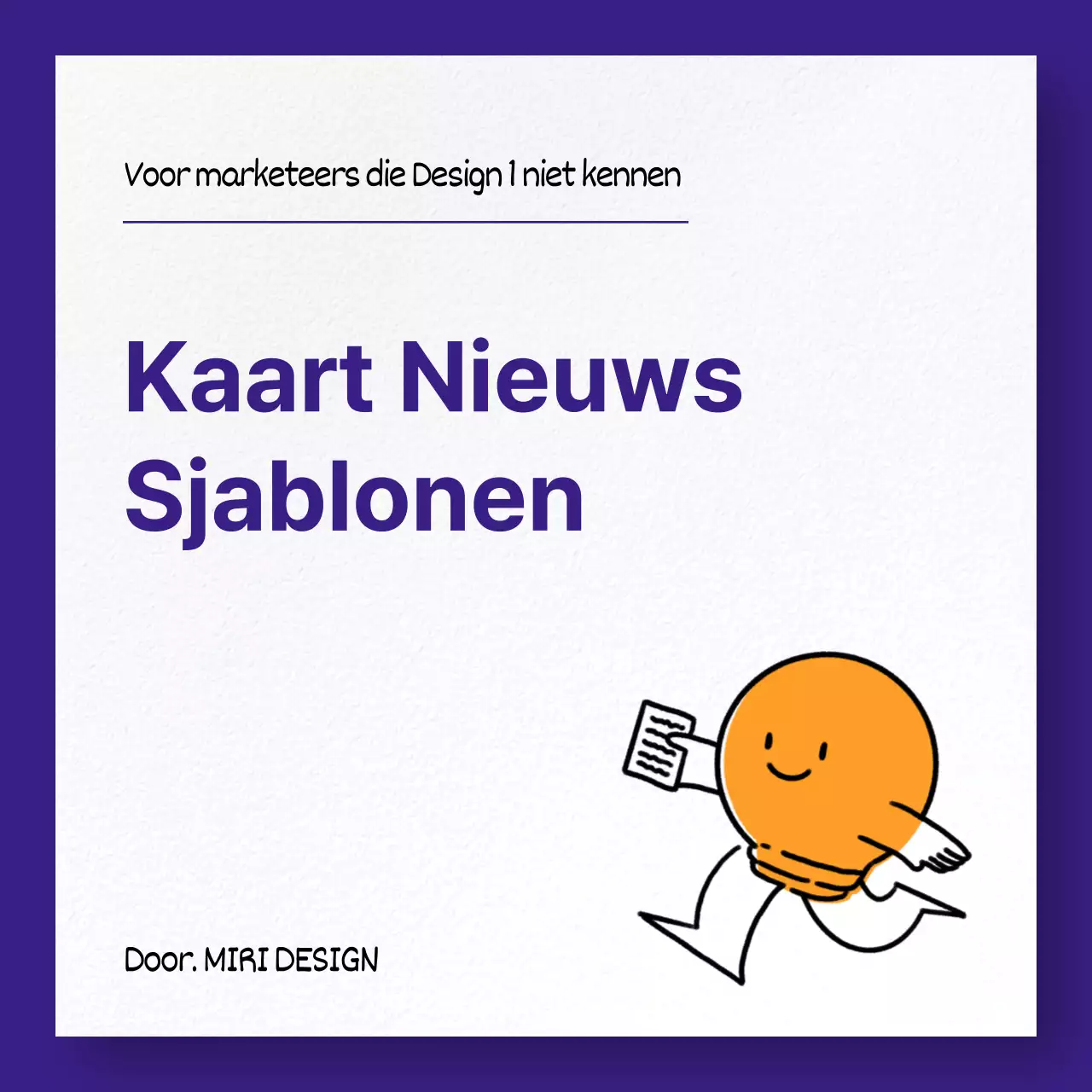 Een marketinggids voor eenvoudige fotolijsten in paars en oranje