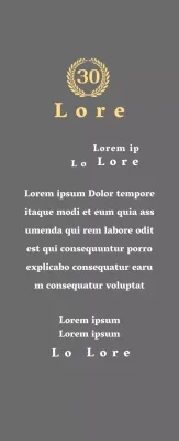 Plaque d'entreprise pour longs états de service avec symbole de laurier