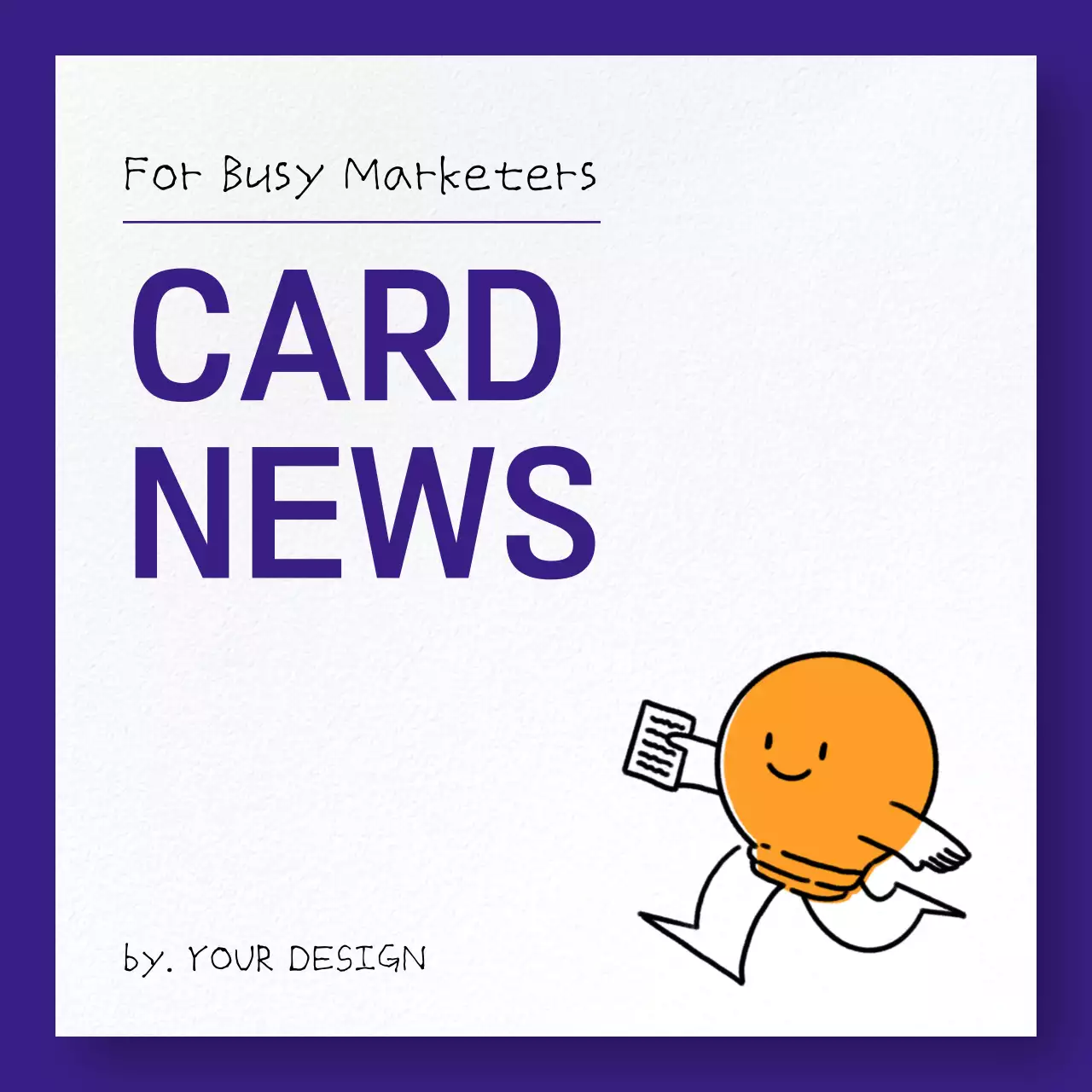 Purple Minimal Marketing News Instagram Carousel