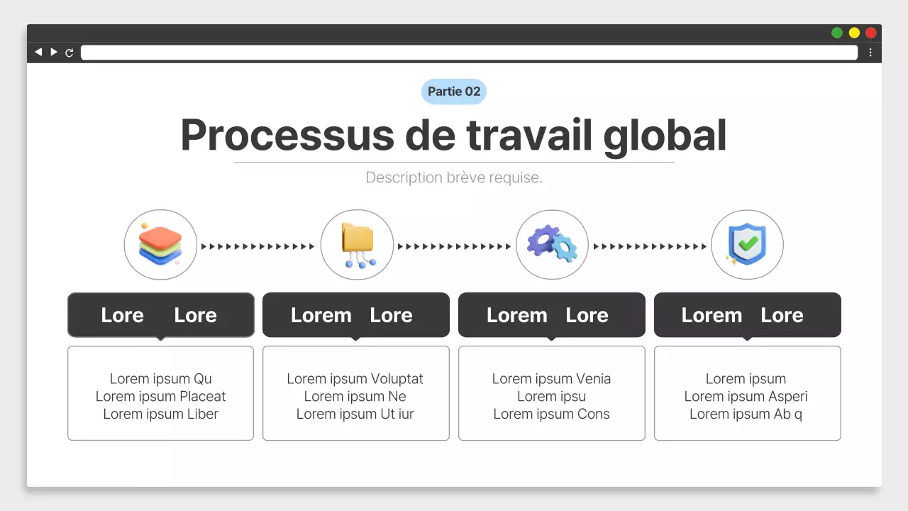 Matériel de formation simple en blanc et noir sur le lieu de travail