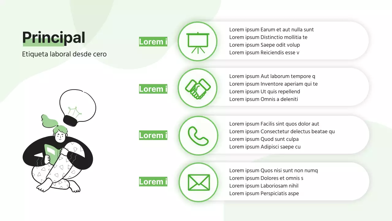 Una sencilla plataforma verde lima para la formación de nuevos empleados