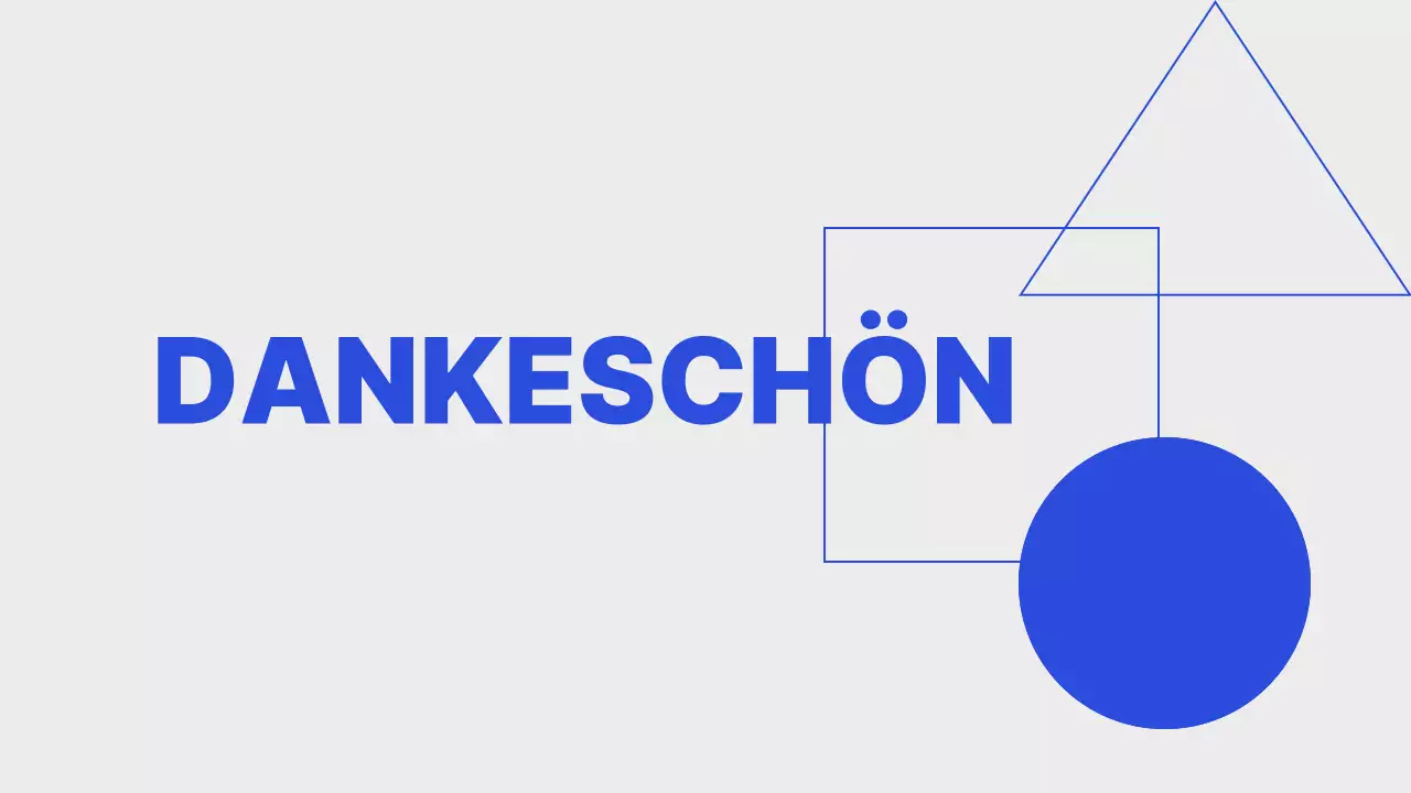 Minimalistische Unternehmenswebsite in Grau und Blau