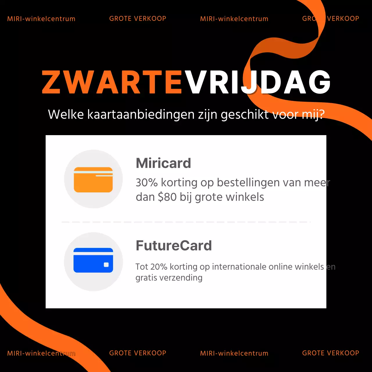 Trendy Black Friday-advertenties in zwart en rood