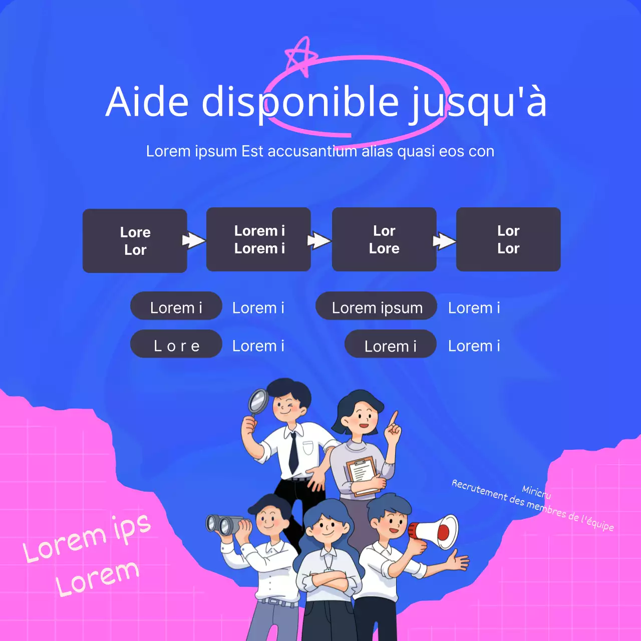 Guide des offres d'emploi bleues et branchées