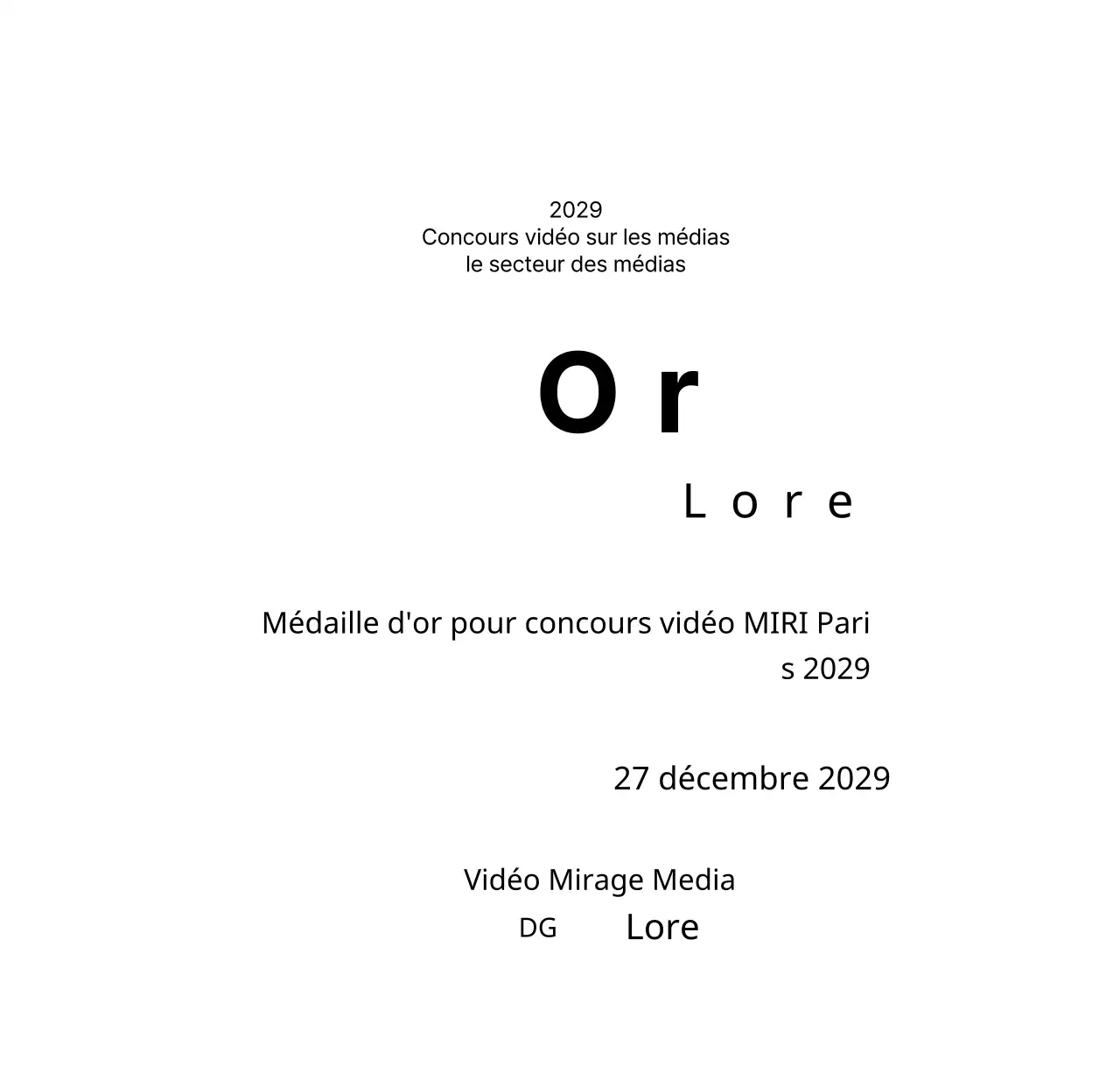 Plaques gagnantes pour un concept de prix de concours soigné