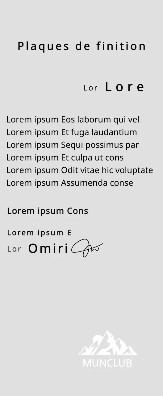 Plaque de finisher d'un club de montagne avec logo du club, illustration d'une montagne verte