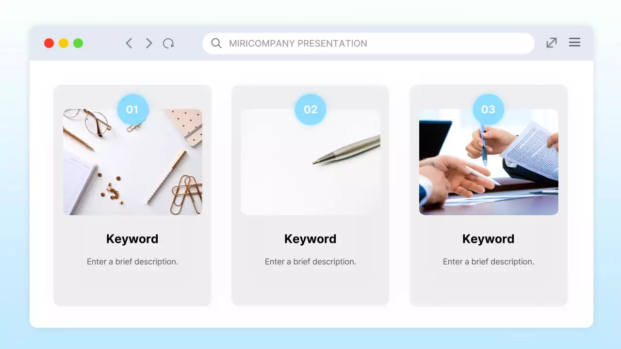 Blue Modern Ui Template Guide Presentation