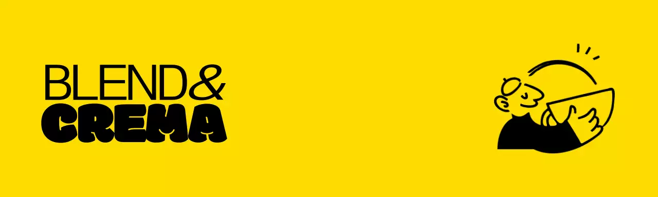 Thẻ tiêu đề hàng hóa thương hiệu cà phê màu vàng