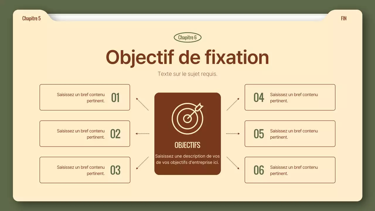 Un rapport d'activité simple en kaki et marron