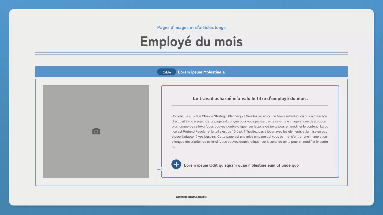 Faites la promotion de votre lettre d'information avec une lettre simple en bleu et bleu marine