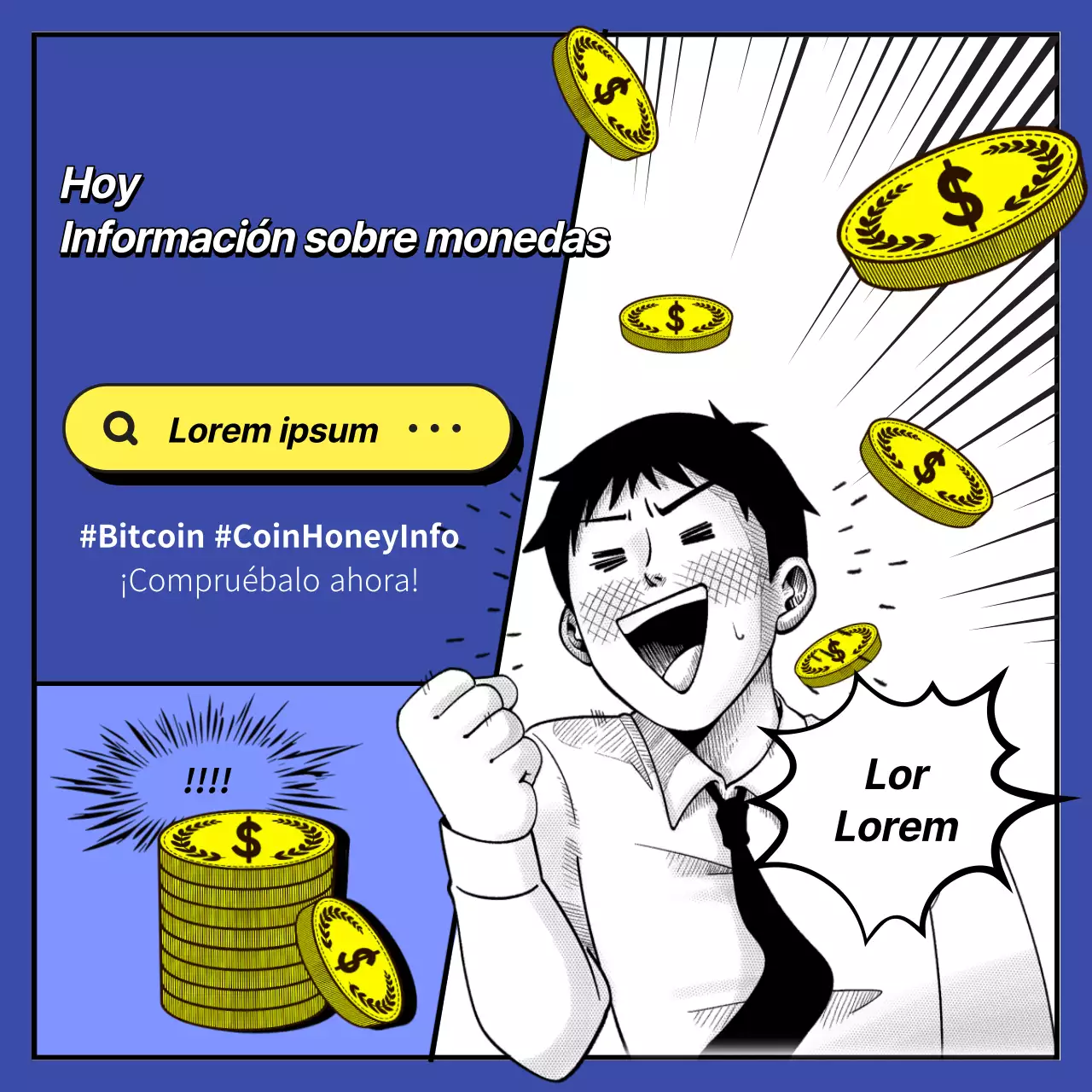 Los divertidísimos posts informativos sobre monedas de Blue