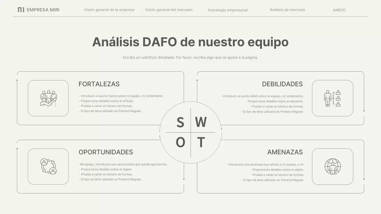 Informes comerciales sencillos en beige