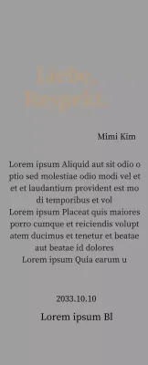 Edle Danksagungstafel mit Gold und Blättern