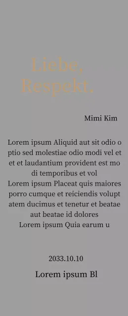 Edle Danksagungstafel mit Gold und Blättern