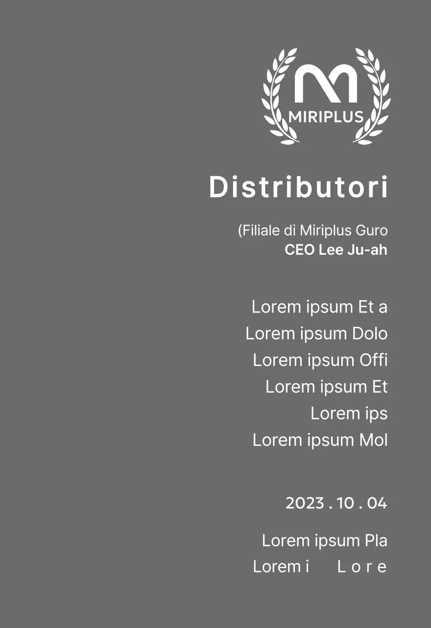 Targa di merito con logo del marchio e corona d'alloro nel concetto di Outstanding Dealer Award.