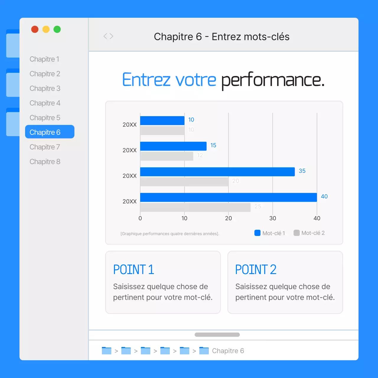 Rapports de l'interface utilisateur du moniteur simple en bleu et en orange