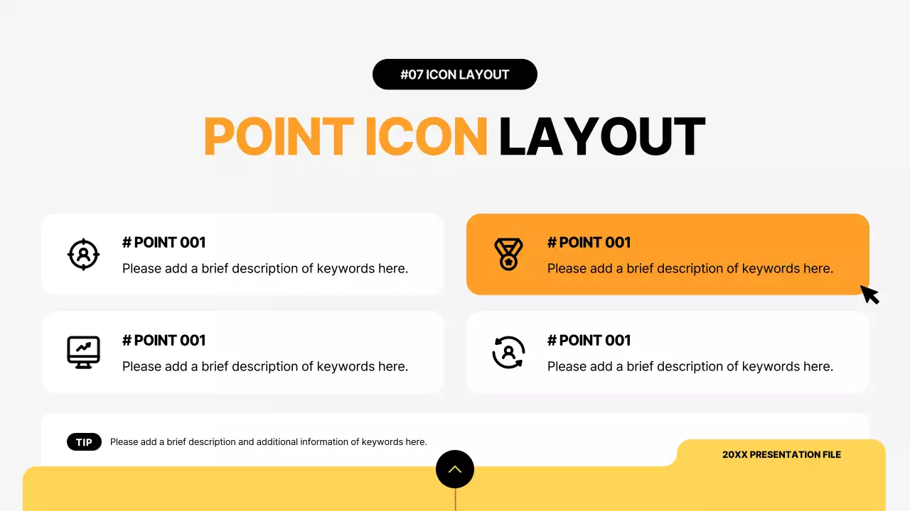노란색 최소 템플릿 프레젠테이션