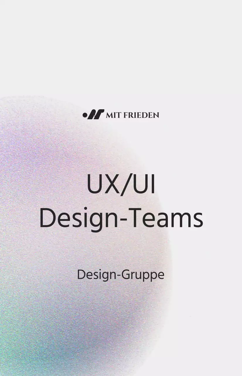 Einfache Abteilungseinführung mit farbiger Rauschillustration auf weißem Hintergrund