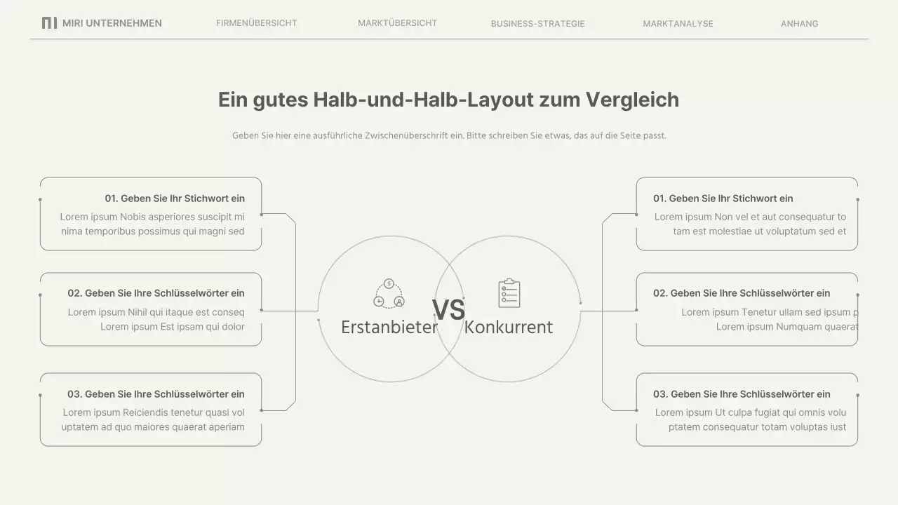 Einfache Geschäftsberichte in Beige