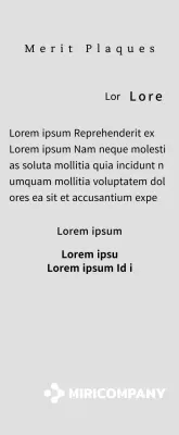 Uma placa branca simples com o logótipo da sua empresa