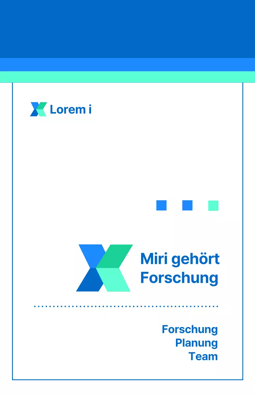 Eine einfache, blaue, vertrauenswürdige Unternehmenszugehörigkeit.