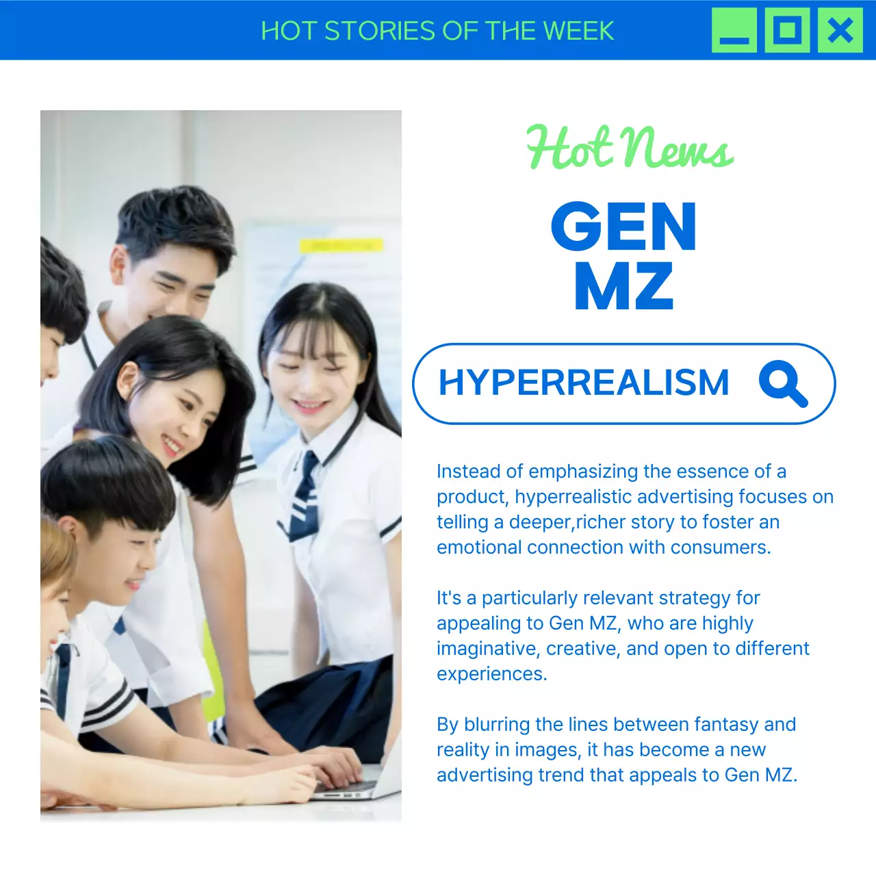 Blue Modern Marketing Newsletter Instagram Carousel