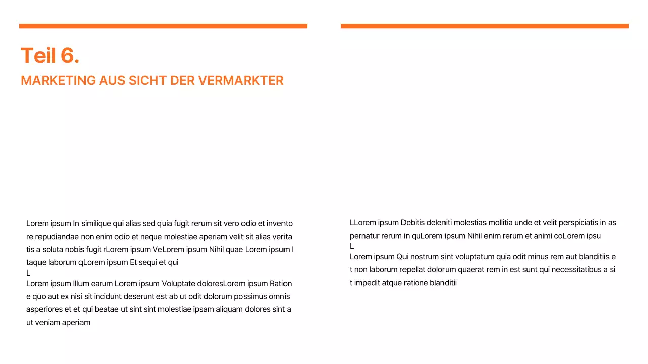 Bericht über moderne Marketingtrends in Orange