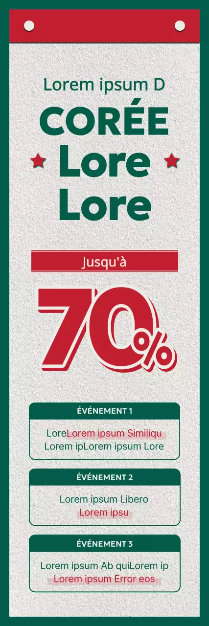 Guide de la Korea Sale Festa, avec ses couleurs rouges et vertes rétro