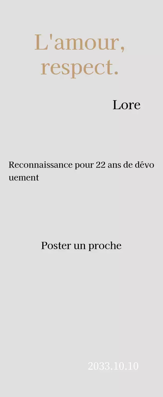 Plaque de remerciement classique avec or et feuilles