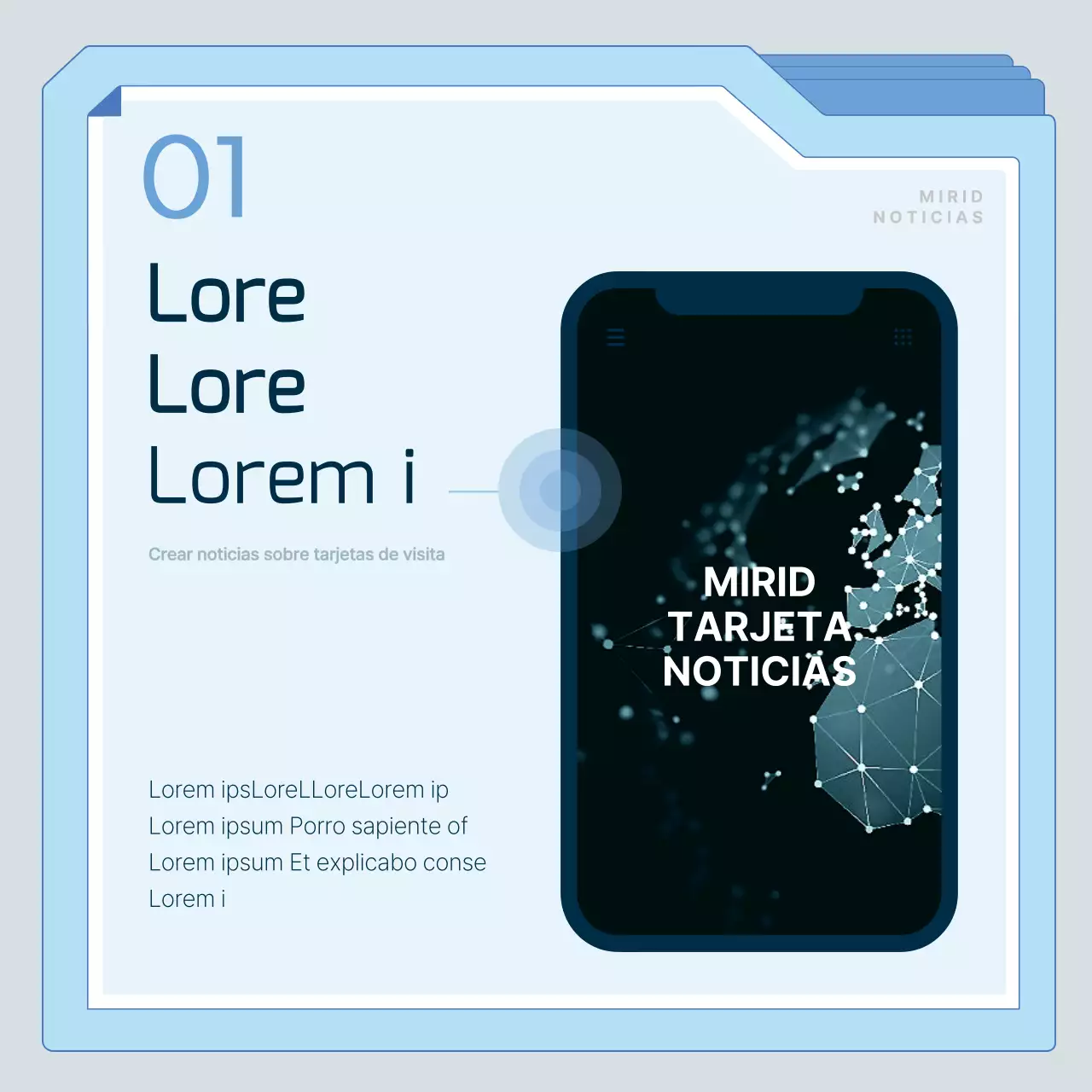 Tarjetas de visita modernas en azul claroNoticiasTutoriales