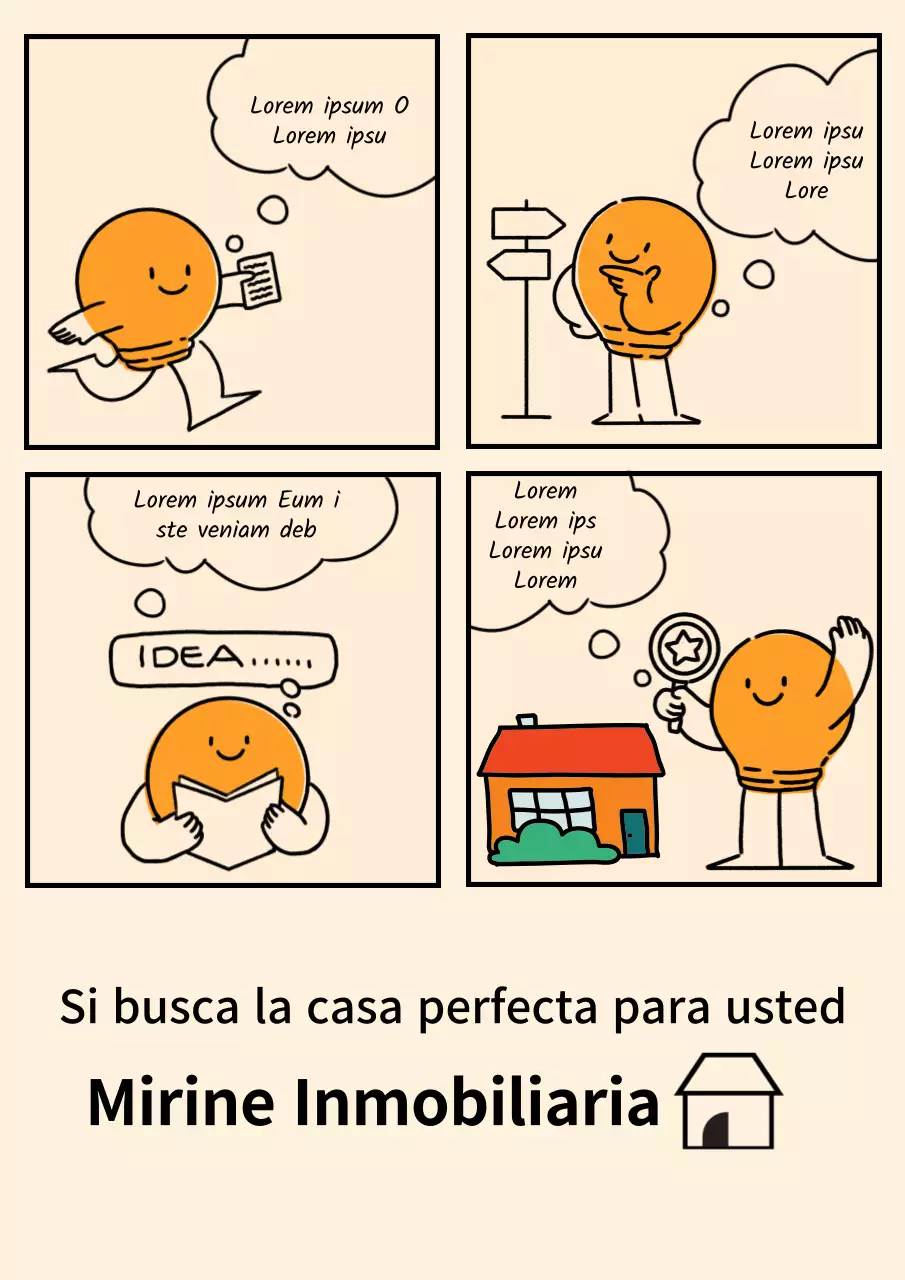 Promocione su empresa inmobiliaria con un bonito fondo marfil