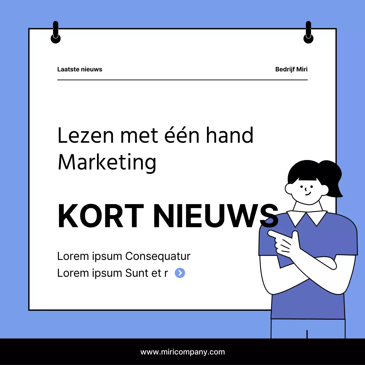 Blue's Eenvoudige Marketing Nieuwsbrief Rapport