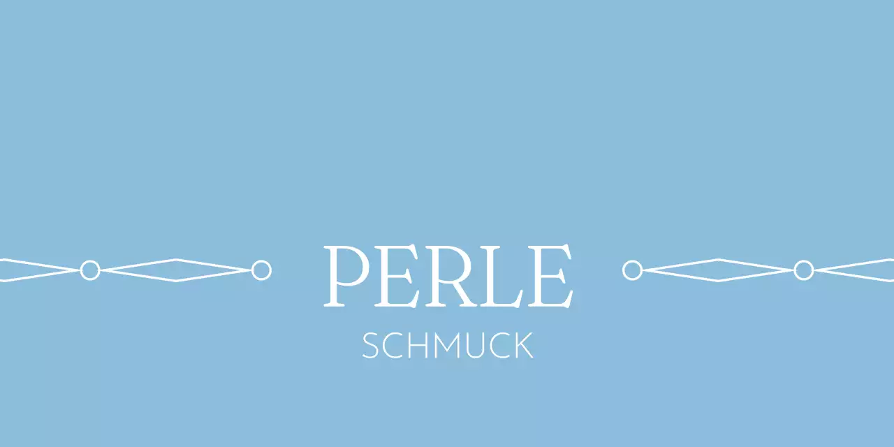 Hellblauer Schmuckmarken-Produkthefter