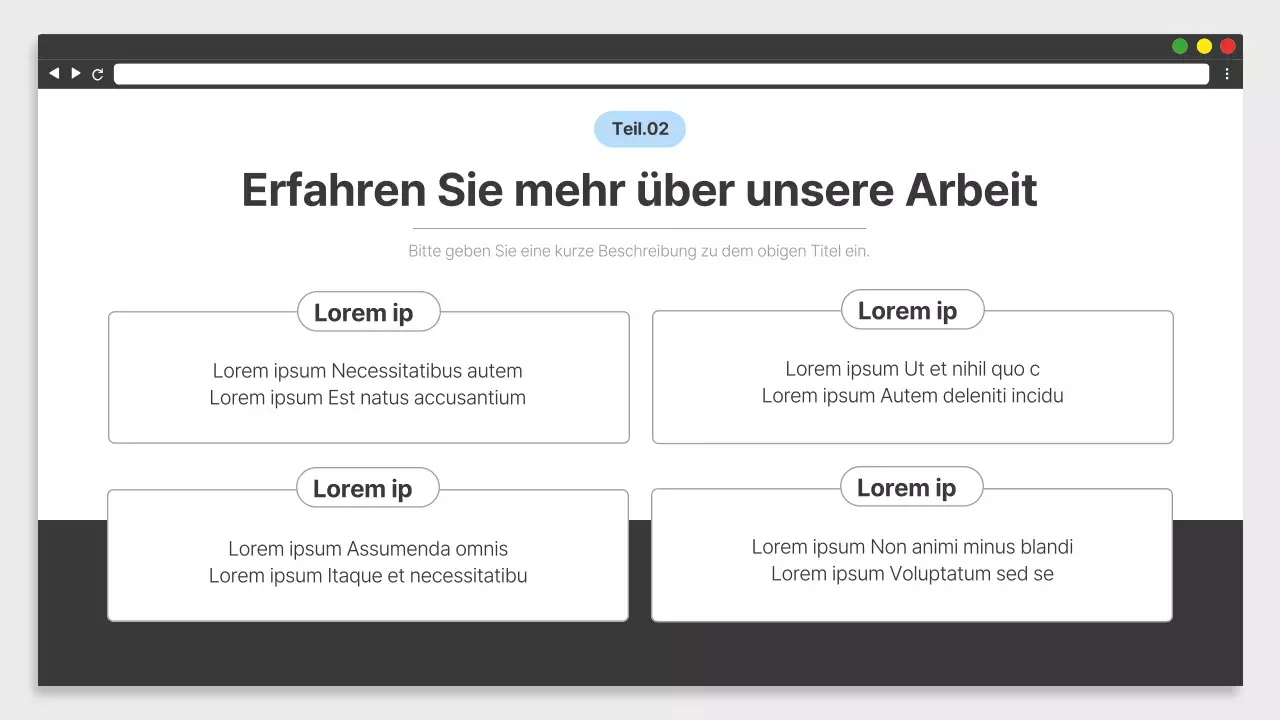 Einfaches weißes und schwarzes Schulungsmaterial für den Arbeitsplatz