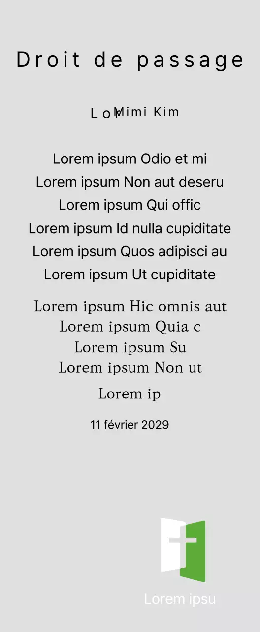 Plaque de félicitations pour une promotion dans une police serif de grande classe