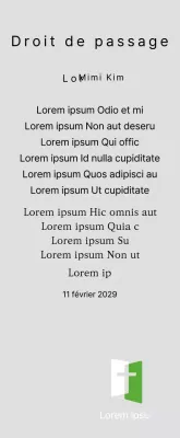 Plaque de félicitations pour une promotion dans une police serif de grande classe