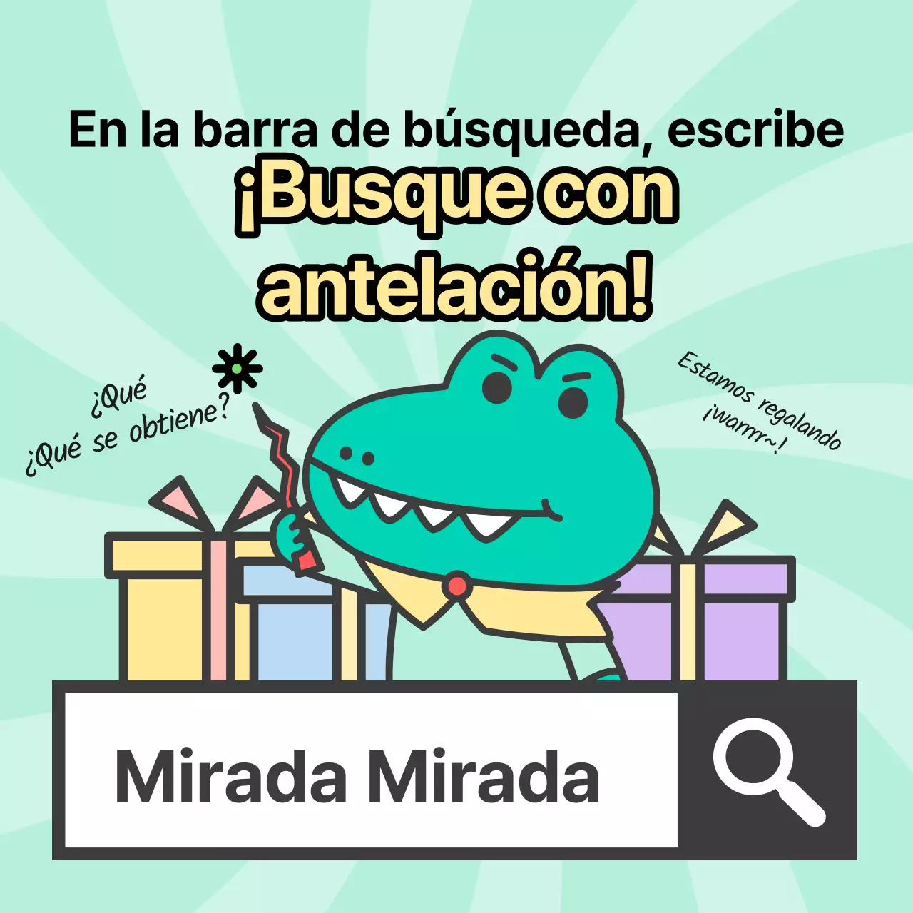 Anuncios de Argo, un personaje kitsch con fondo de menta