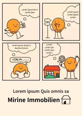 Werben Sie für Ihr Immobilienunternehmen mit einem hübschen elfenbeinfarbenen Hintergrund