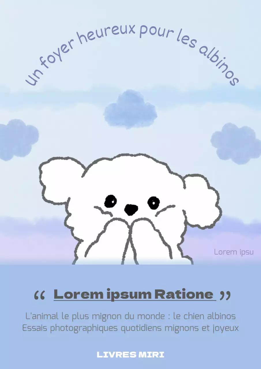 Couverture de chiot vintage en bleu clair et violet